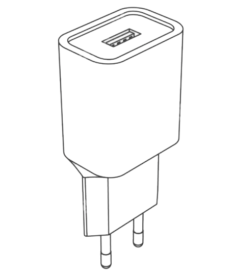 Power plug mockup icon