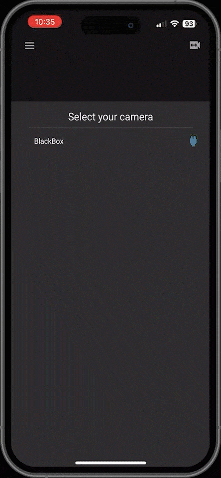 GoTEK7 Vision application live view