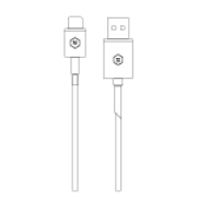 USB Cable mockup